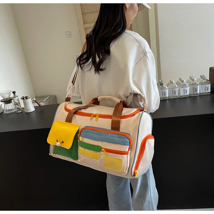 Travel Bag, Duffel Bag Cosmetics Bag, Professional Fitness Bag, Yoga Swimming Training Backpack, Satchel Shoulder Crossbody Tote Bag, Suitable for Men and Women