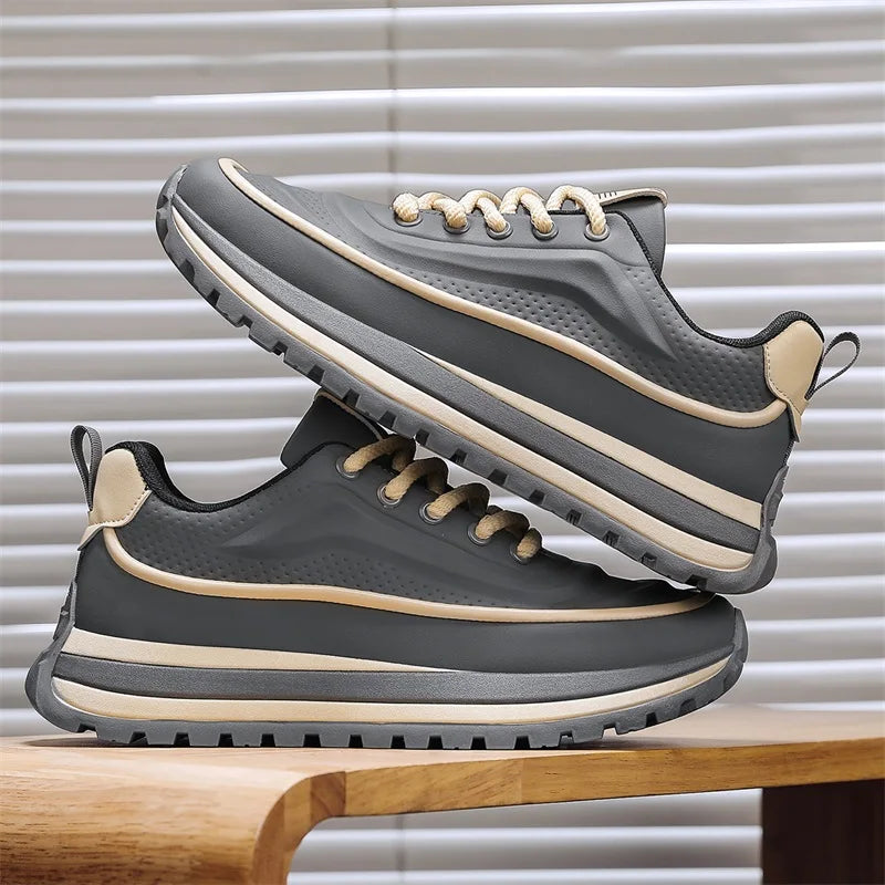 Men Shoes Platform Male Sneakers Fashion Thick Soles Casual Sport Shoes Breathable Height Increased Athletic Shoes Walking Shoes