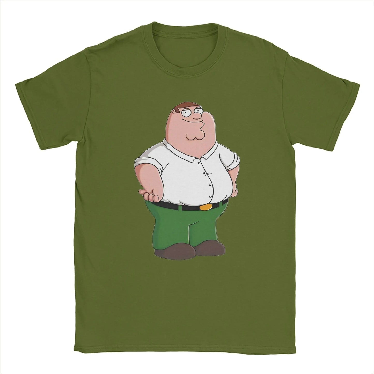 Men T-Shirts Families Guys Peter Griffin Amazing Cotton Tee Shirt Short Sleeve Funny Tv T Shirt Round Collar Clothes Graphic