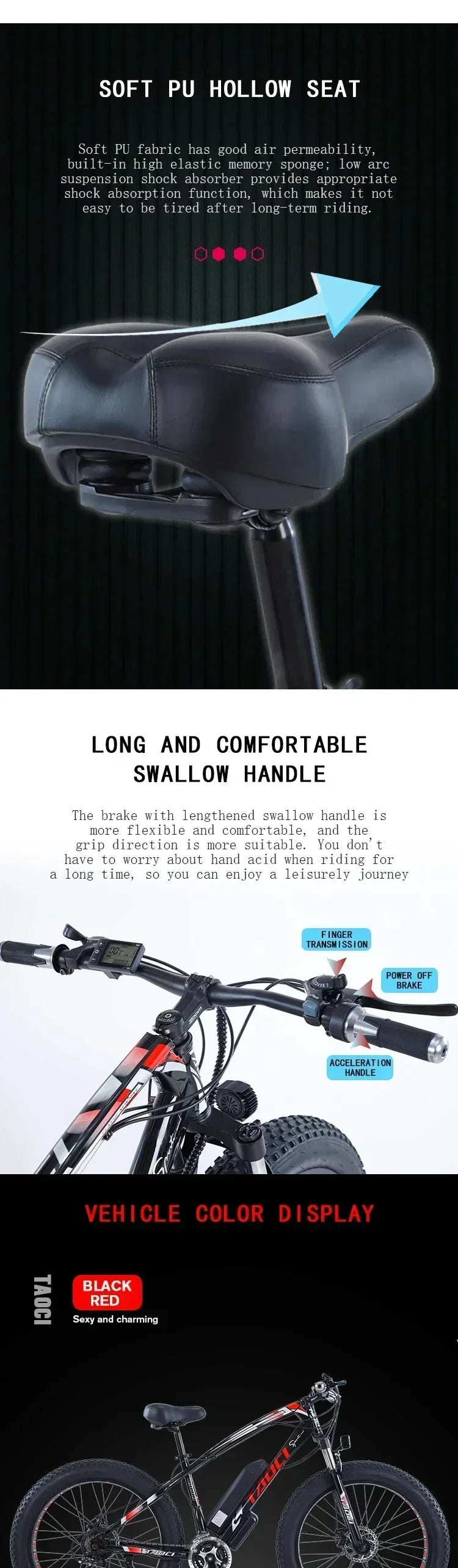 Electric bicycle AKEZ 750W motor 48v13ah battery Hydraulic Brake Electric bike 26 inch Fat tires mountain off-road riding e-bike