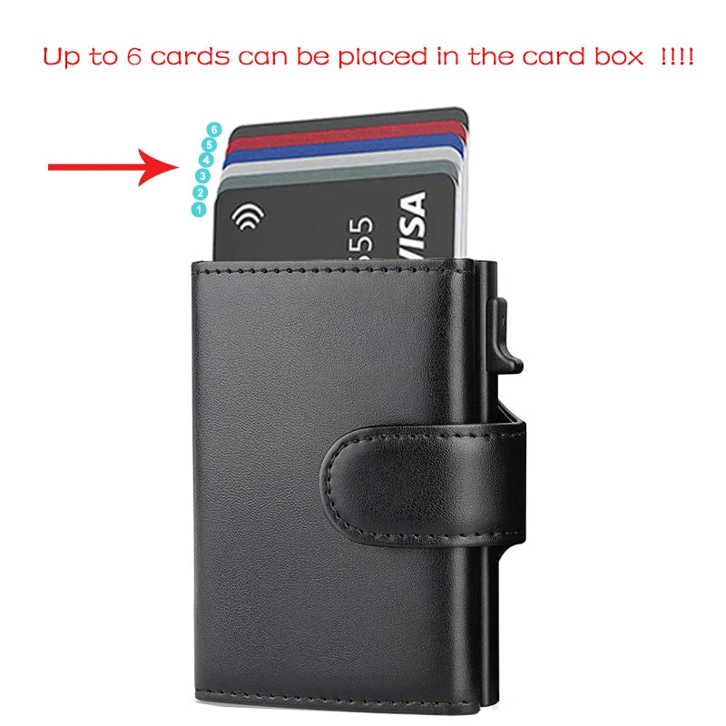 Rfid Microfiber Leather Men Wallets Fashion Card Holder Trifold Wallet Money Bags Smart Slim Thin Coin Pocket Wallet Purse