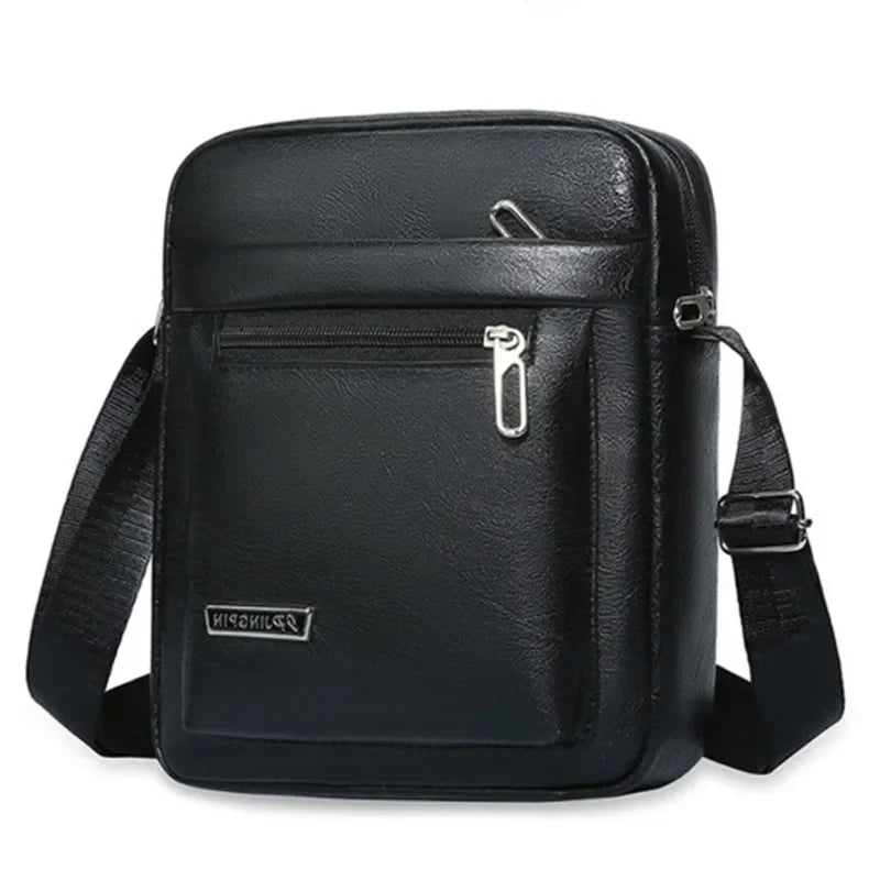 Men's Genuine Leather Crossbody Shoulder Bags High quality Tote Fashion Business Man Messenger Bag Leather Bags fanny pack