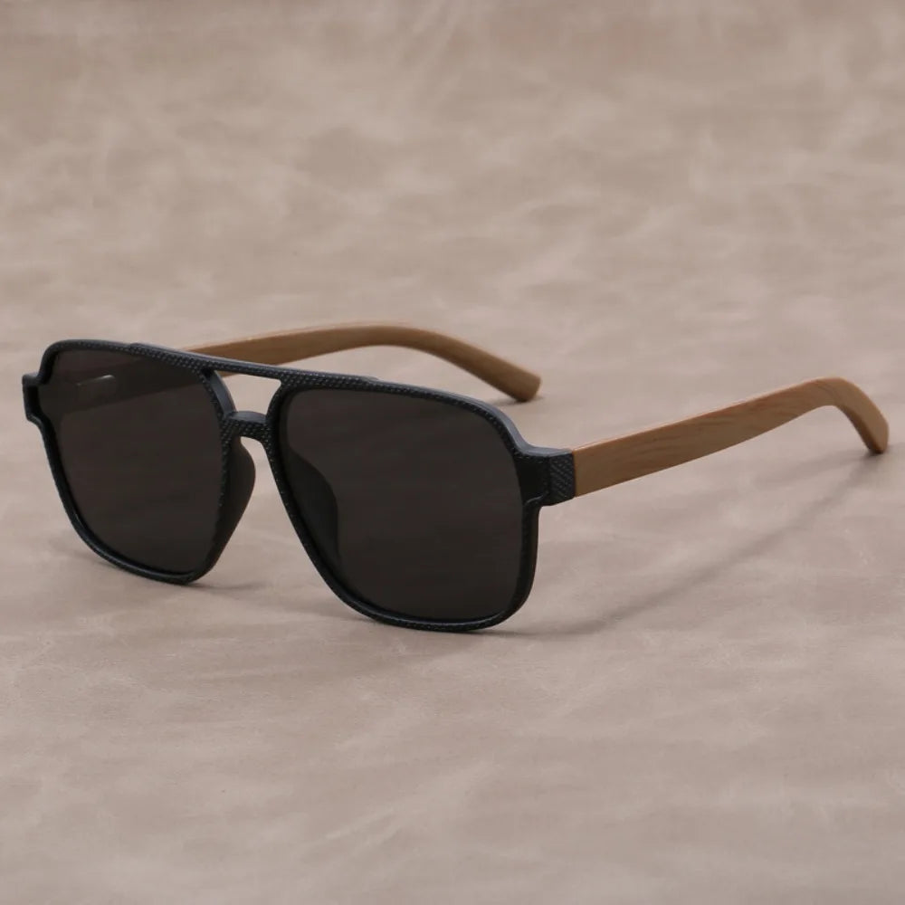 Wood Grain Sunglasses for Men Wood Grain Sun Glasses Man Eyeglasses Polarizing Glasses UV Protection Eyewear