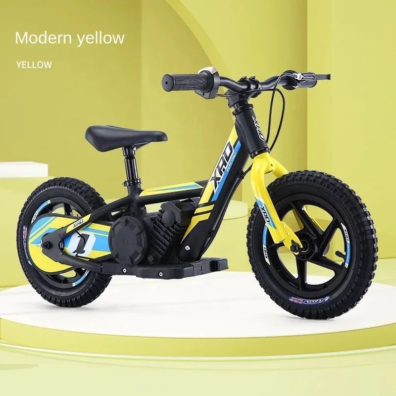 12-inch Children's Electric Bicycle Outdoor Off-road Portable Shock-absorbing Scooter
