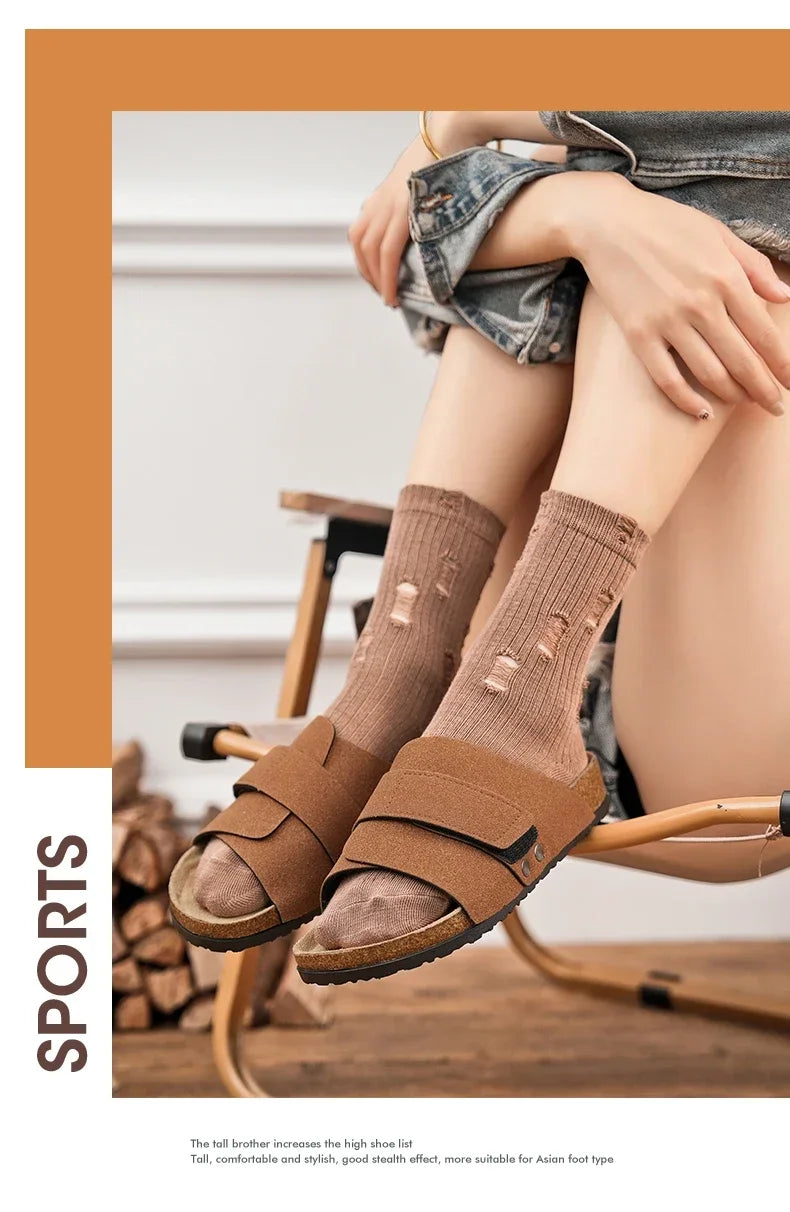 Man's Leather Sandal for Men Beach Sandals Men 2025 Designer Men's Shoes Men's Comfortable Slipper Original Brands Shoes Summer