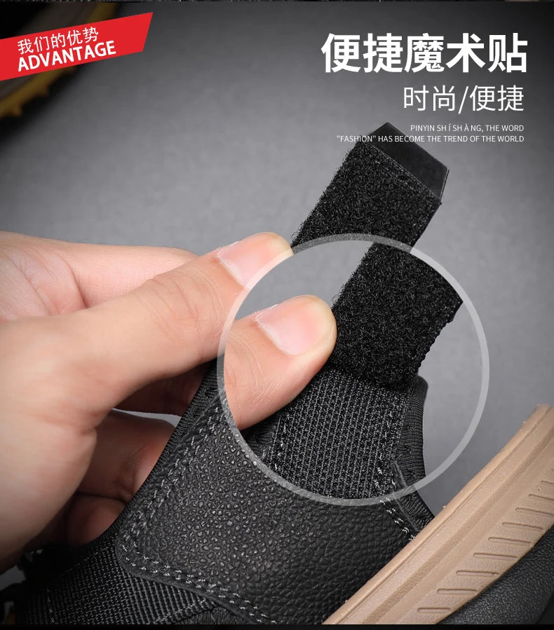 Summer Men Sandals Genuine Leather Mens Casual Shoes Outdoor Men Leather Sandals for Men Beach Shoes Roman mens Shoes