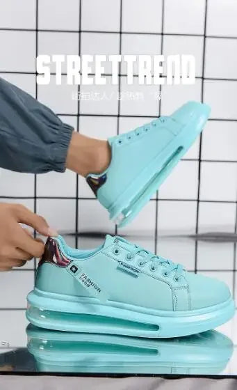 Fashion Brand Sneakers For Men Casual Shoes New Soft Comfortable Pu Leather Shoes Breathable Flats Shoes For Man Tenis Masculino