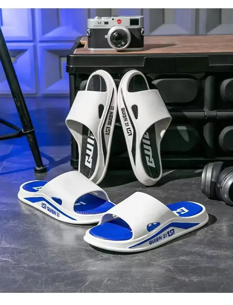 Slippers for men, outdoor, indoor, anti slip, cool, summer, non smelly feet, PVC home shoes, anti odor, bathroom, silent