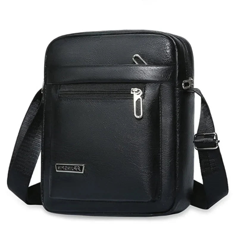 Men's Genuine Leather Crossbody Shoulder Bags High quality Tote Fashion Business Man Messenger Bag Leather Bags fanny pack
