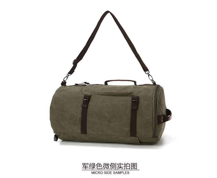 2025 Fashion Large Man Travel Bag Mountaineering Backpack Male Luggage Canvas Bucket Shoulder Army Bags For Boys Men Backpacks