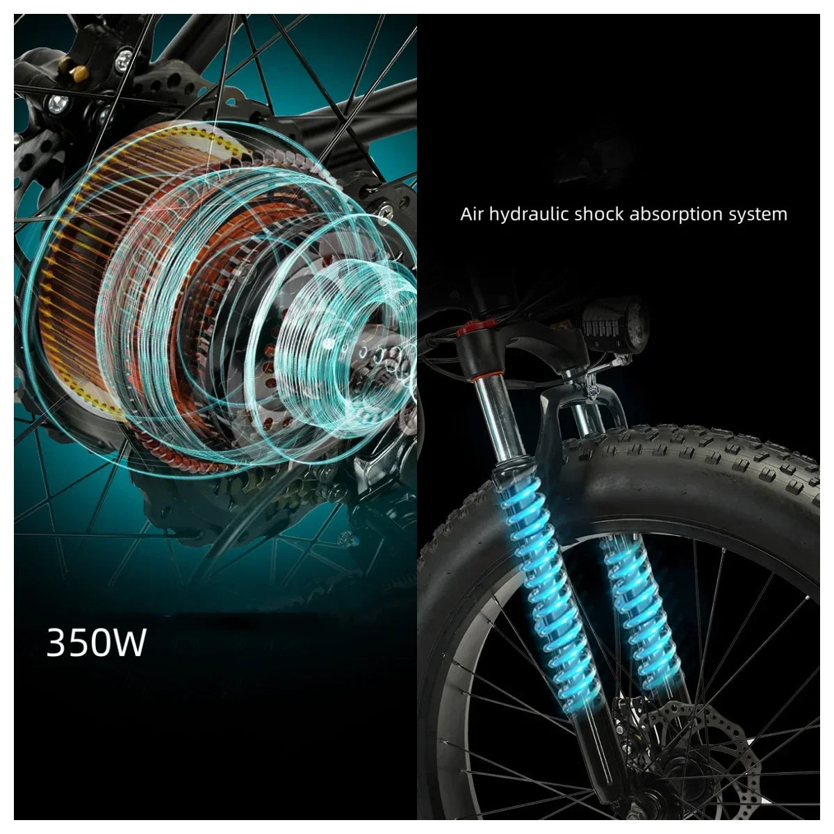 -For 26 Inch Lithium Battery Fat Tire Snow Off-road Electric Assisted Bicycle Mountain Bike