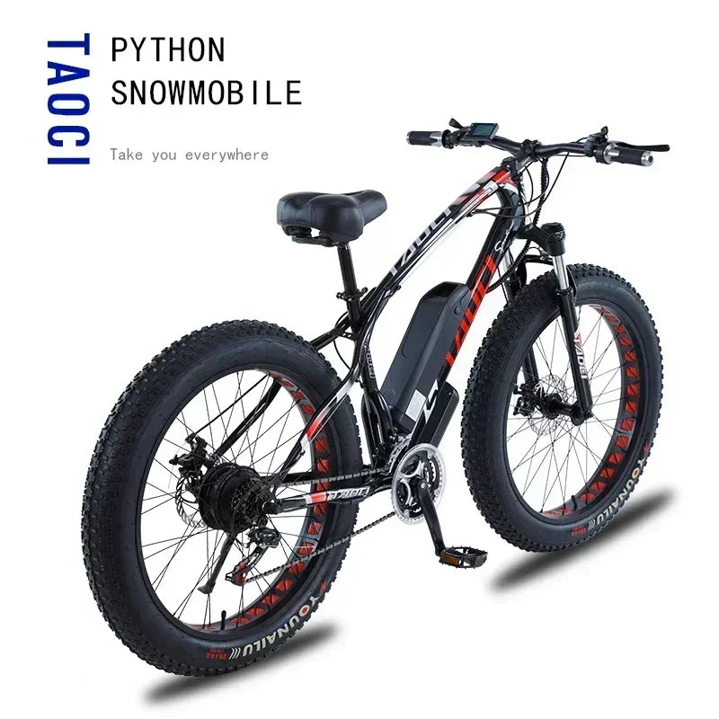 Electric bicycle AKEZ 750W motor 48v13ah battery Hydraulic Brake Electric bike 26 inch Fat tires mountain off-road riding e-bike