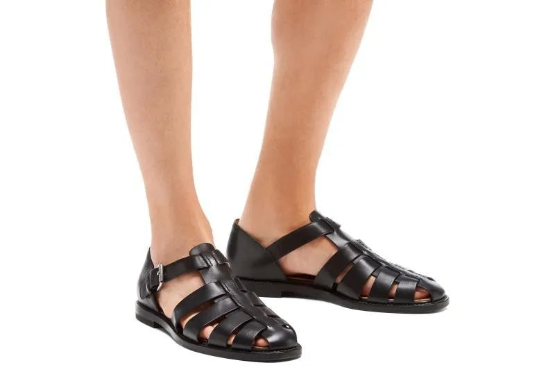Summer Men's Sandals Leather Dress Shoes Outdoor Soft Pointed Formal Men Wedding Sandals Classic Light Slippers Sandals Sneakers