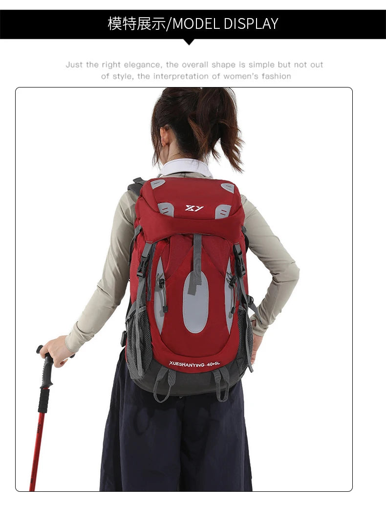 Camping Backpack Travel Bag Men Women Hiking Trekking Climbing Rucksack Outdoor Sports Bags Large Capacity Luggage Shoulder Bag