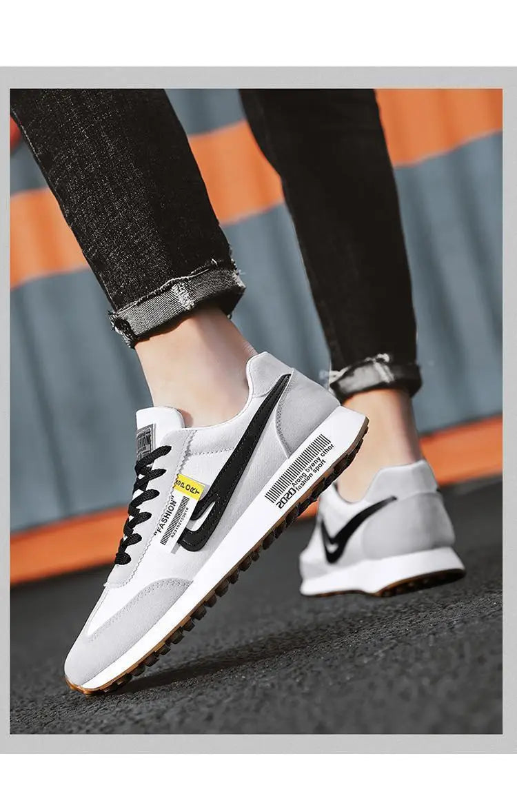 Sneakers Brand Men Shoes for Men Autumn Light Lace-up Sports Shoes Outdoor Leather Casual Shoes Man Running Shoe Tenis Masculino