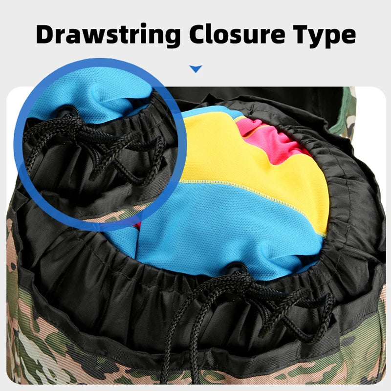 90L Travel Bag Camping Backpack Tactical Hiking Climbing Bags Outdoor Mountaineering Large Sport Bag Men Luggage Molle Rucksack