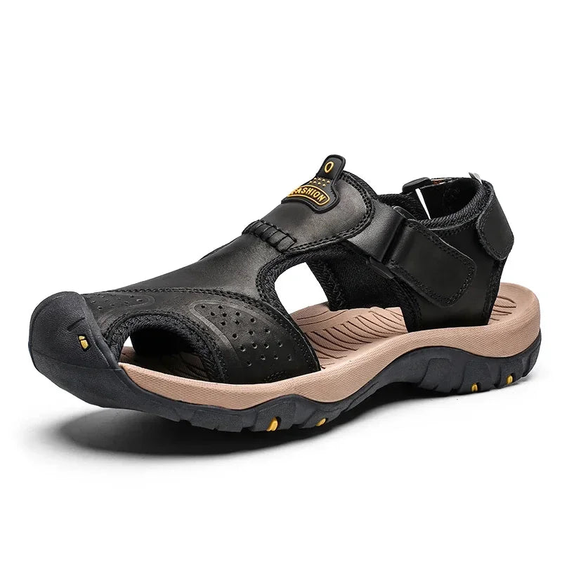 Men's Beach Sandals Man 2024 Men's Summer Sandal Casual Sneakers Genuine Slippers Brand Luxury Sandals Crox Style Men's slippers