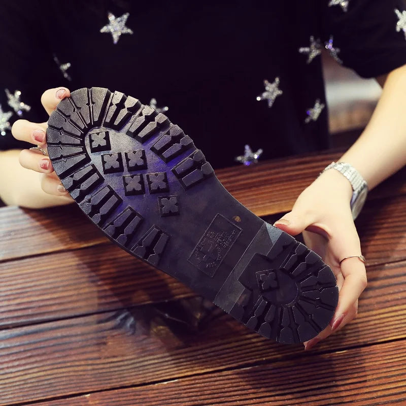 New men and women boots American British platform thick-soled low-cut men shoes non-slip wear-resistant outdoor casual shoes 45