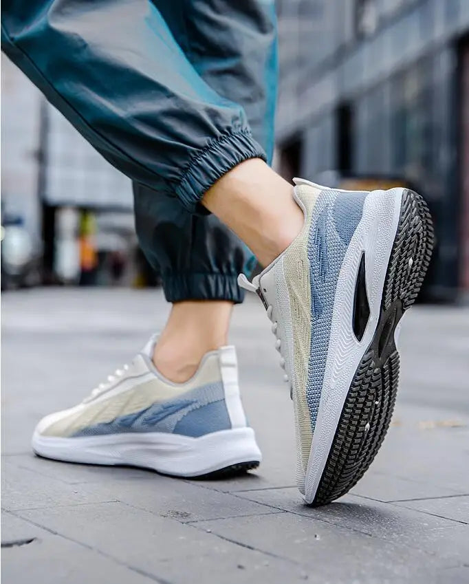 Men's shoes Casual lightweight non-slip fashion sneakers Breathable running shoes Outdoor walking training tennis shoes for men