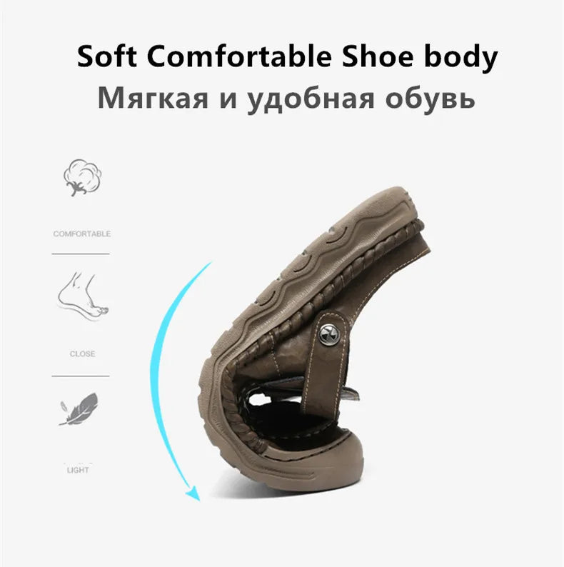 Summer Men‘s Sandals Casual Comfortable Men Slippers 2025 New Designer Sneakers Lightweight Outdoor Beach Sandals Men's Shoes