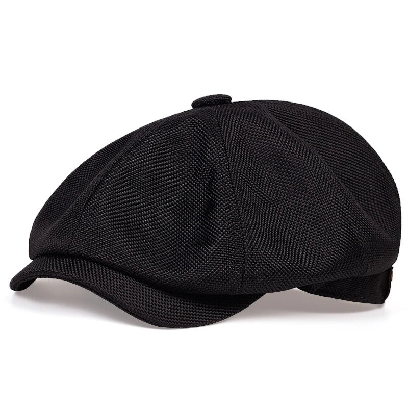 New Men Casual Newsboy Hat Spring Summer thin retro beret Hat wild casual Hats unisex octagonal Cap Fashion Hip Hop Caps gorras