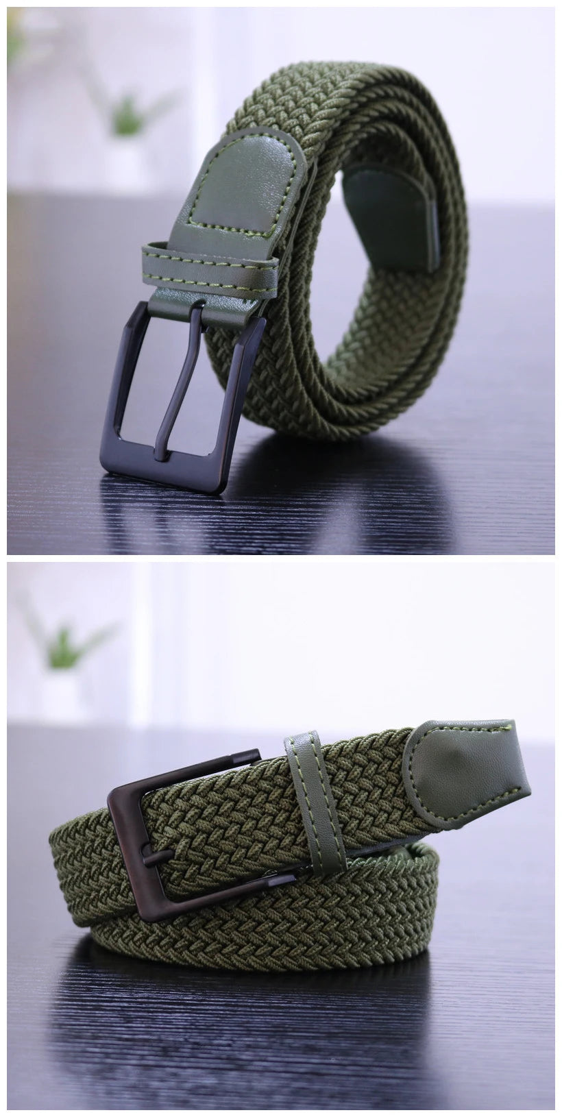 Canvas Belts for Men Fashion Metal Pin Buckle Military Tactical Strap Male Elastic Belt for Pants Jeans