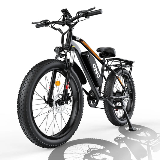 Electric Bike for Adults, Powerful 2000W Peak Motor, 26" Tires, 28MPH & 60 Miles Long Range, 48V 15Ah Removable, Customized