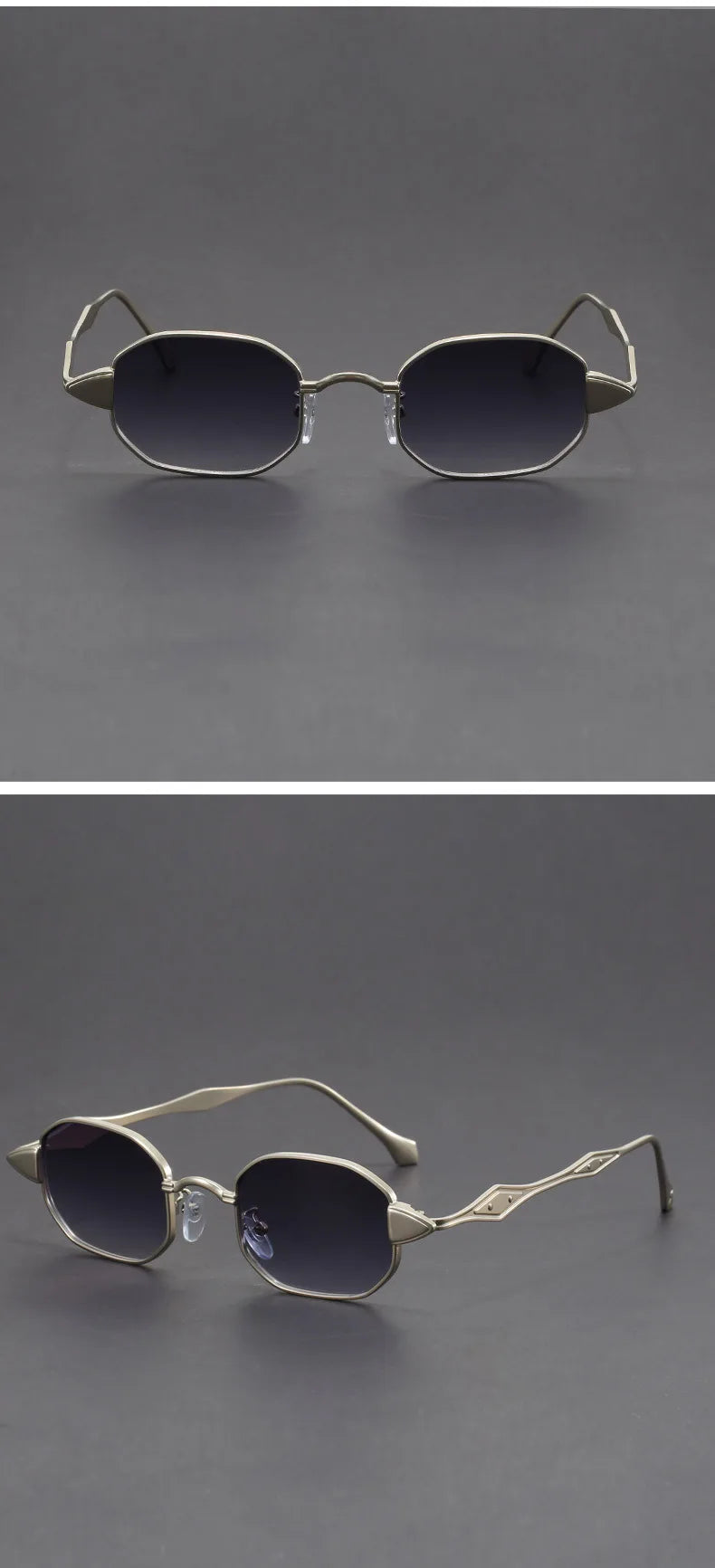 Narrow Sunglasses for Men Fashion Rectangle for Women Metal Decorative Glasses Trendy Luxury Brand Classic Sun Glasses New 2025