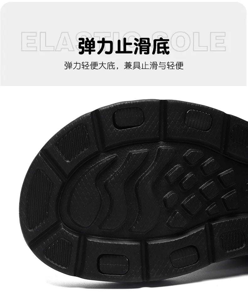 A Pair of Men's Sandals, Summer New Trendy Sports Outer Wear, Non-Slip, Wear-Resistant, Soft-Soled Driving, Cool Beach Shoes for Men