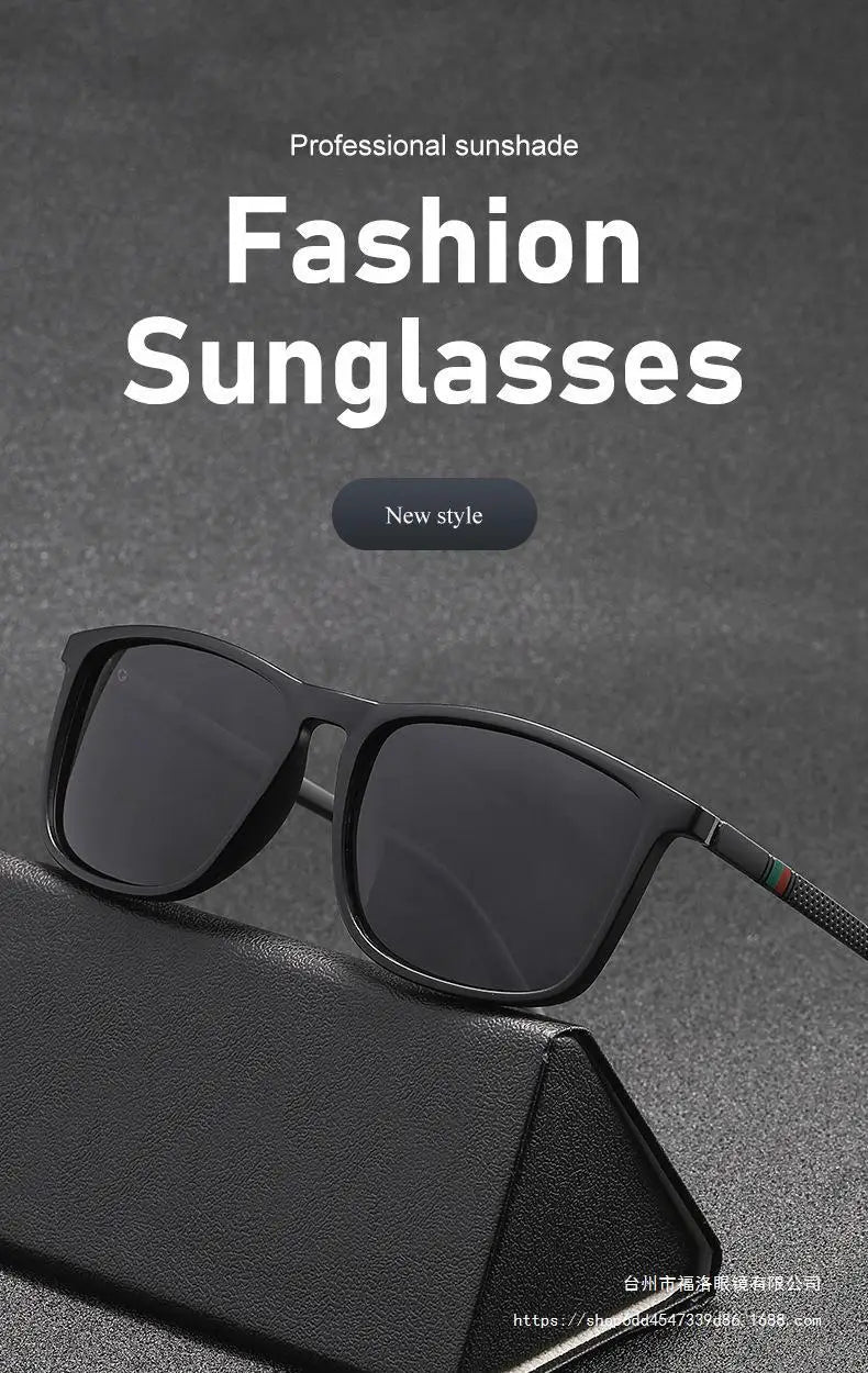 Sports Sunglasses for Men Polarized Comfortable Wear Square Sun Glasses Male Light Weight Eyewear Accessory with Origina