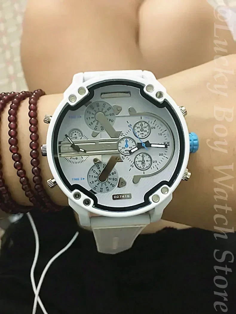 Wristwatch Smart Watches For Men Big Large Dial Watch Fashion Individual Silicone Belt Quartz Clock Sports Business For Women