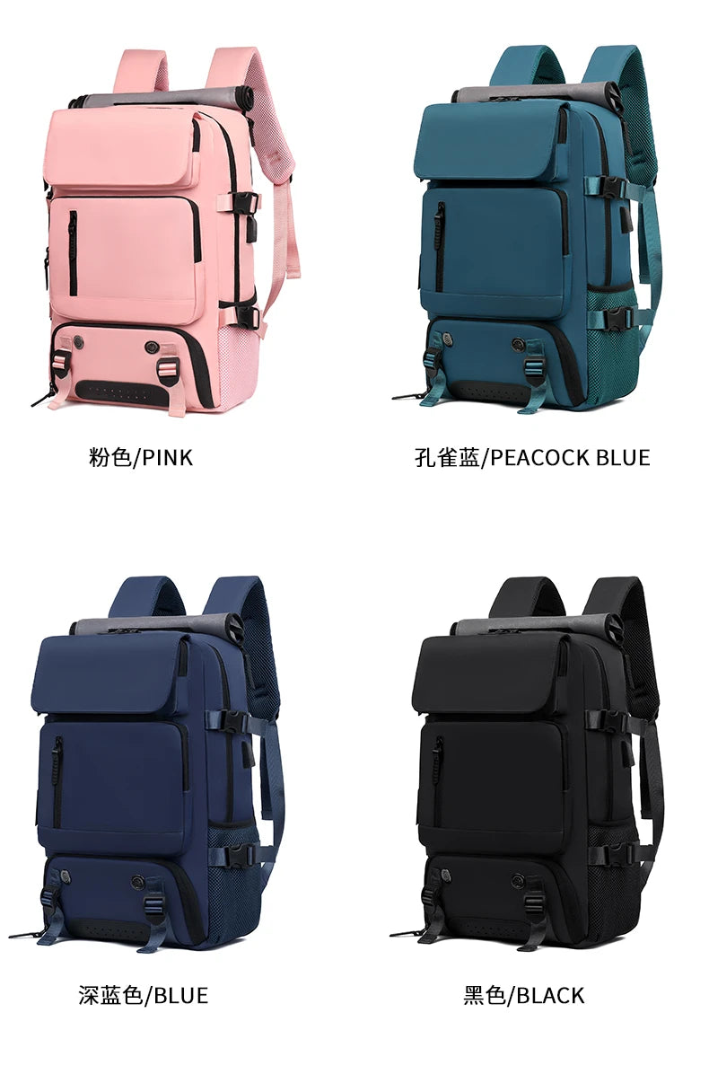 New casual large - capacity travel backpacks for both men and women. They are multifunctional computer backpacks suitable for bu