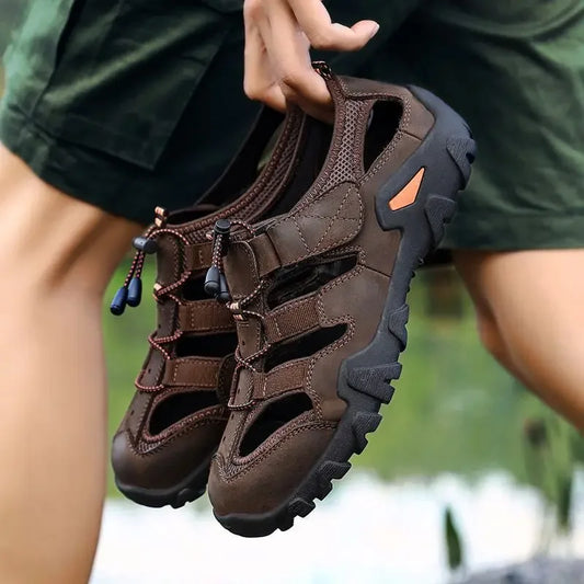 2025 New Men's Sandals Antiskid Breathable Fashion Outdoor Casual Shoes Comfortable Beach Male Shoe Loafers Soft Mans Slippers