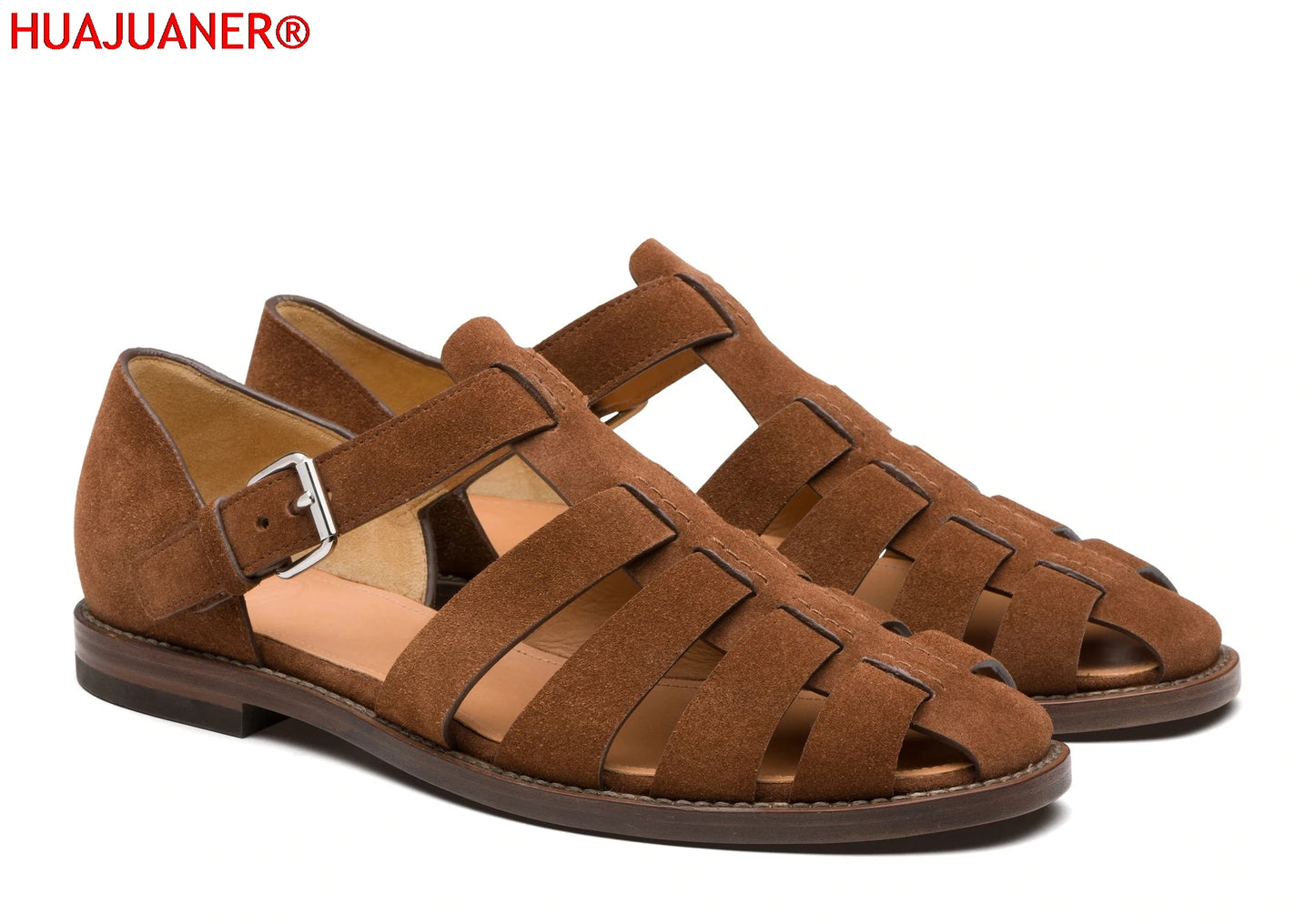 Summer Men's Sandals Leather Dress Shoes Outdoor Soft Pointed Formal Men Wedding Sandals Classic Light Slippers Sandals Sneakers