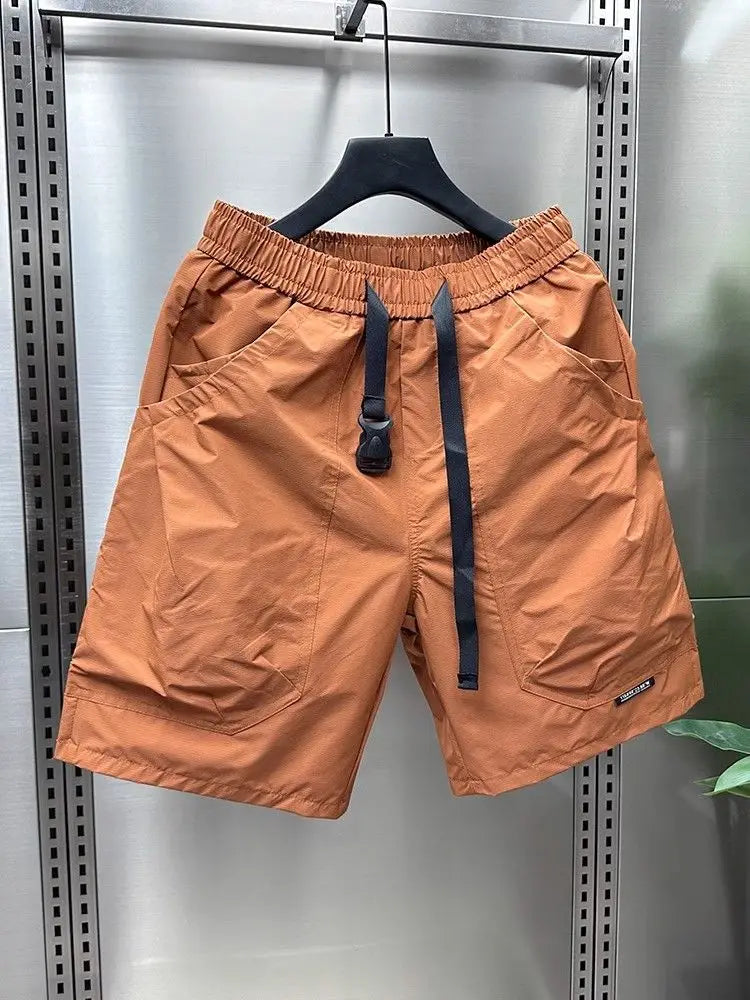 New Casual Shorts for Men in Summer Men's Sports Mid-sports Loose Straight Japanese Pocket Work Pants