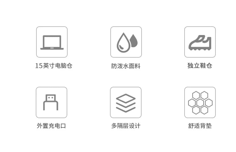 New casual large - capacity travel backpacks for both men and women. They are multifunctional computer backpacks suitable for bu