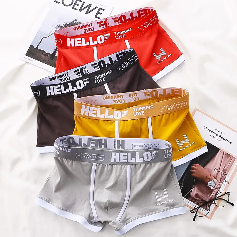Men's underwear letters Breathable and comfortable small size skinny men's underwear