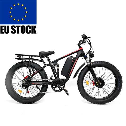 EU Dropshipping Duotts S26 Ebike 48V 750w*2 Motor 20aH 26Inch Fat Tire Electric Mountain Bike Mtb Moped Electric Bike