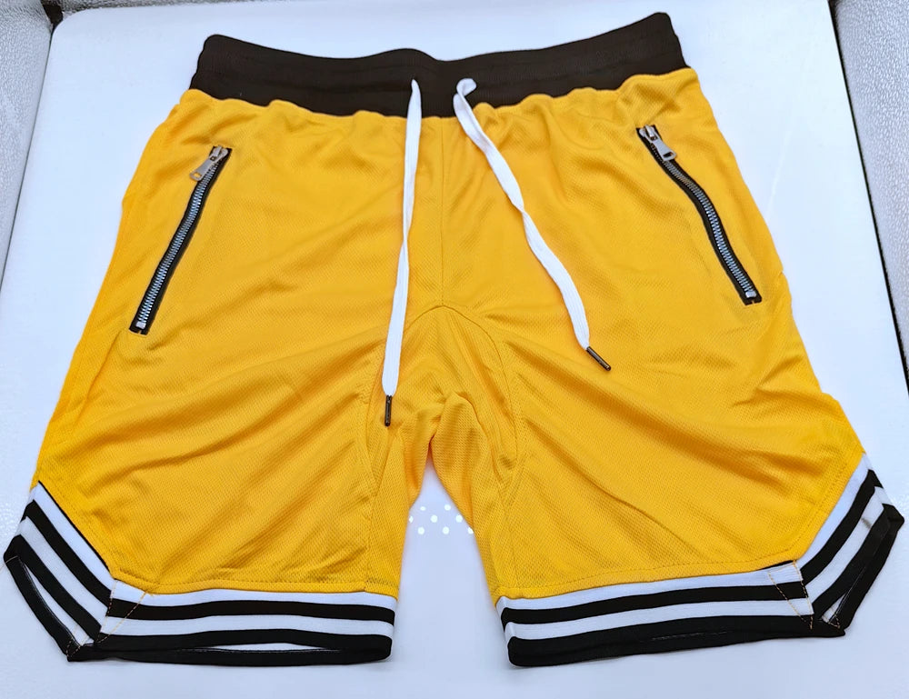 Mens Fire Red Shorts Casual Basketball Shorts Gym Fitness Short Joggers Shorts Workout Bodybuilding Breathable Board Shorts Male