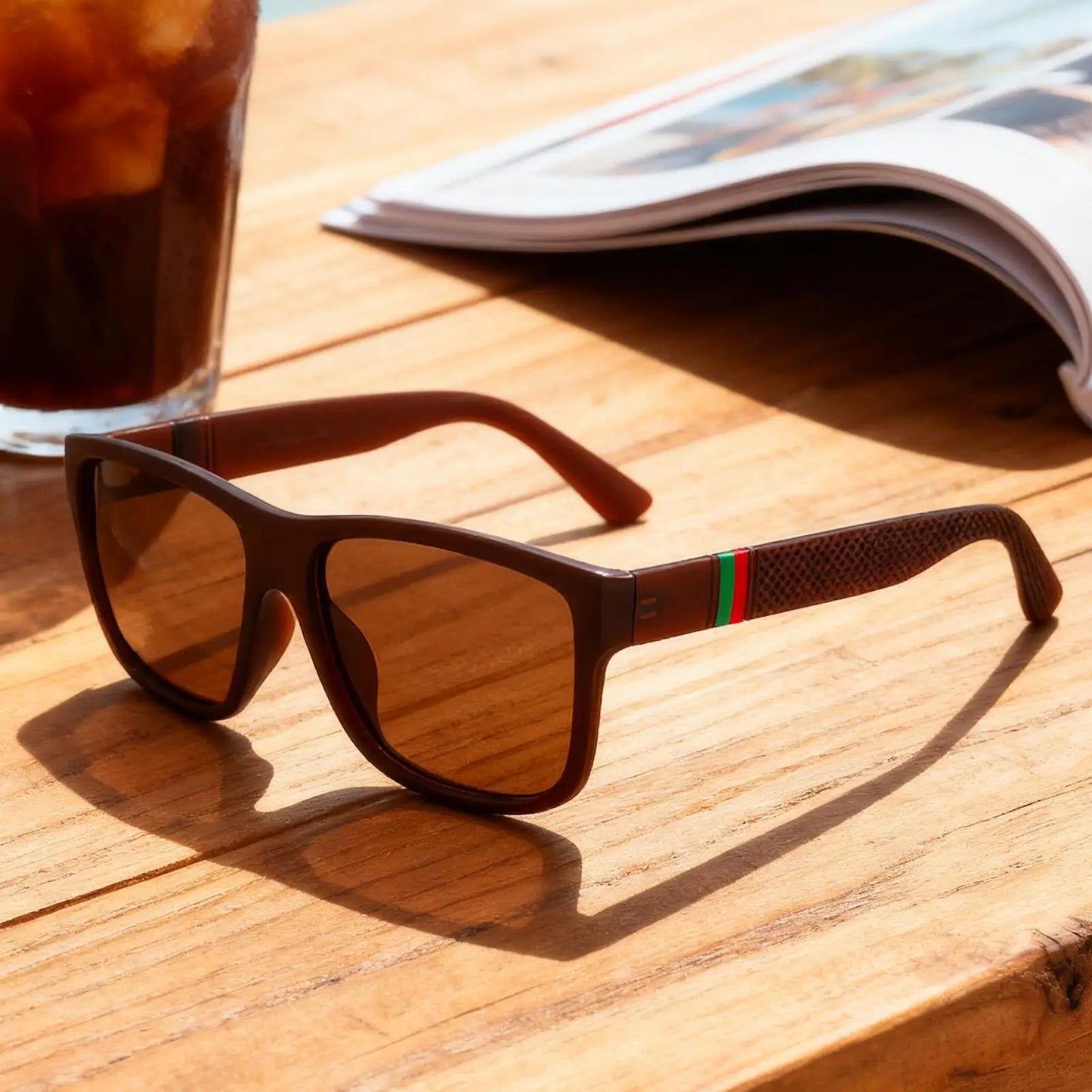 Sunglasses Polarized Anti-Glare Retro Sunglasses Fashion Scooter Glasses for Men Women Fishing Running Sports Cycling Driving