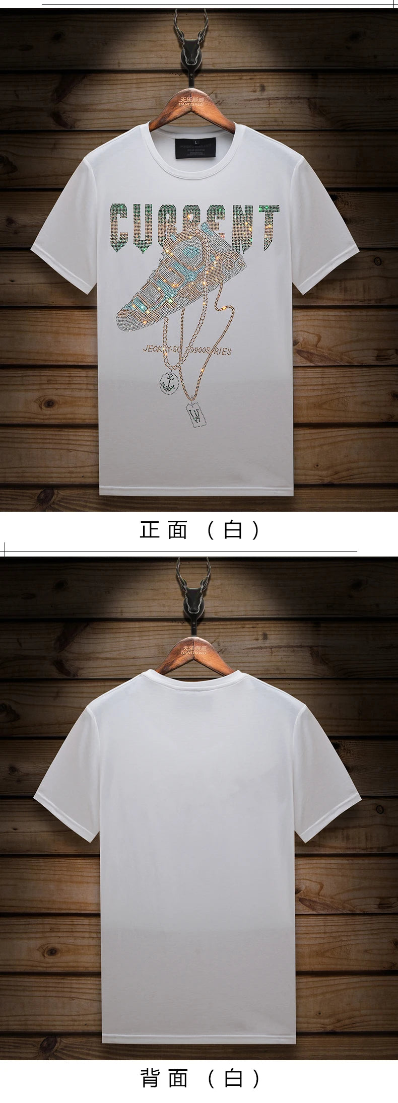 2025 Summer Mens T Shirts Fashion Clothing Shoes Rhinestones O Neck Short Sleeve Slim Casual T-shirts for Men Camiseta Hombre