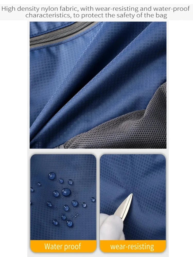 Latest Outdoor Sports Portable Backpack with Bottle Holder Large Capacity Fitness Travel Hiking Day Bag Suitable for Both Men