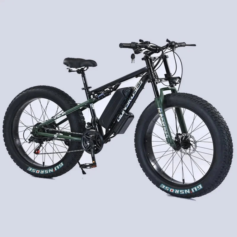 new Off-road Mountain commuter E-bike 45 Mph Max Speed 24" Fat Tire Hydraulic Disc Brake Electric Bicycle