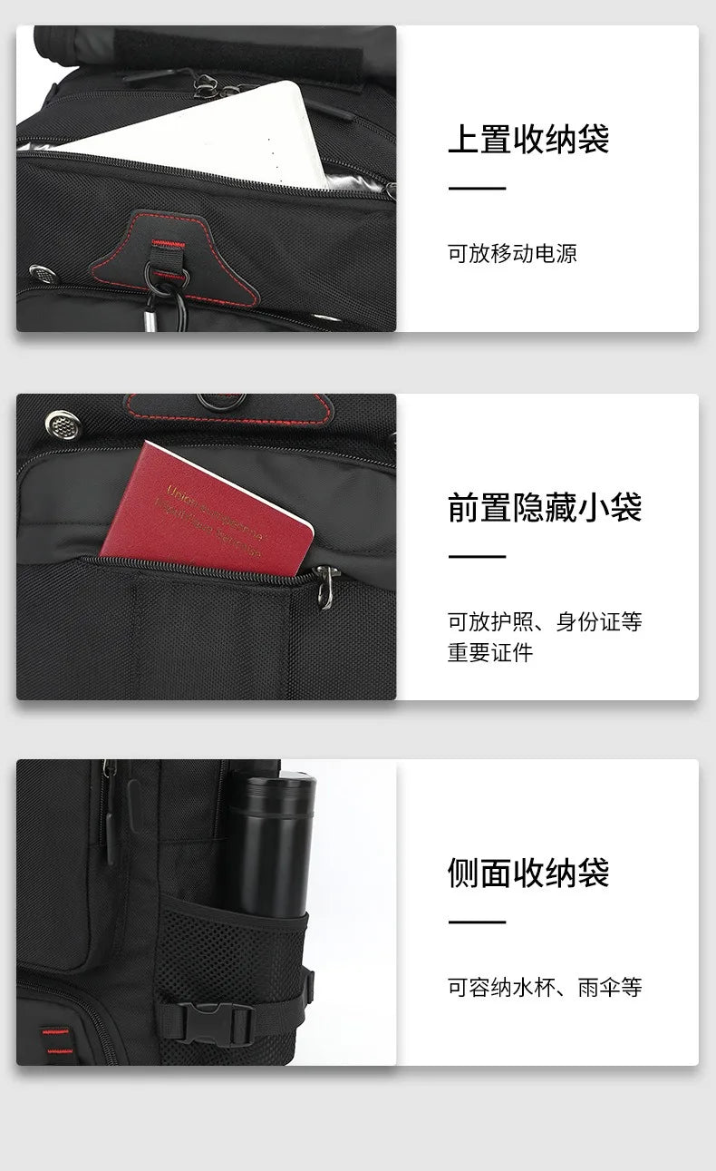 Travel backpack for men boarding, casual men's backpack for travel, large backpack for travel, 70 liters L, super large capacity