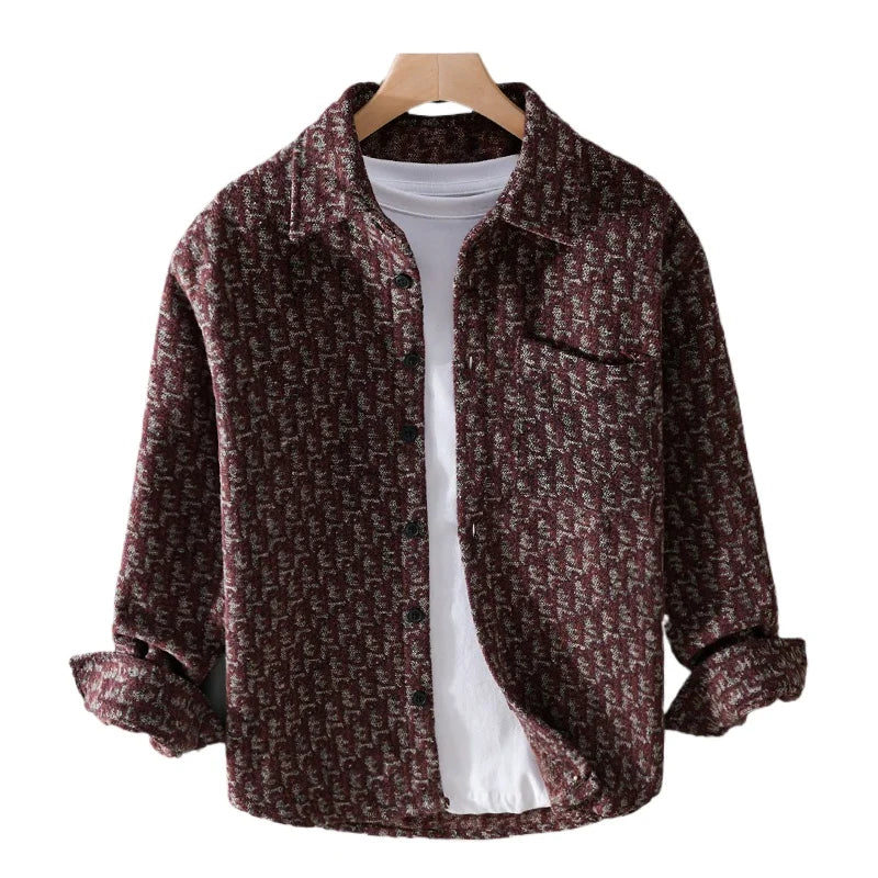 Shirt Autumn Boutique Men's Fashion Slim-fit Gentleman Work Business Everything Youth Trend British Style Long-sleeved Shirt