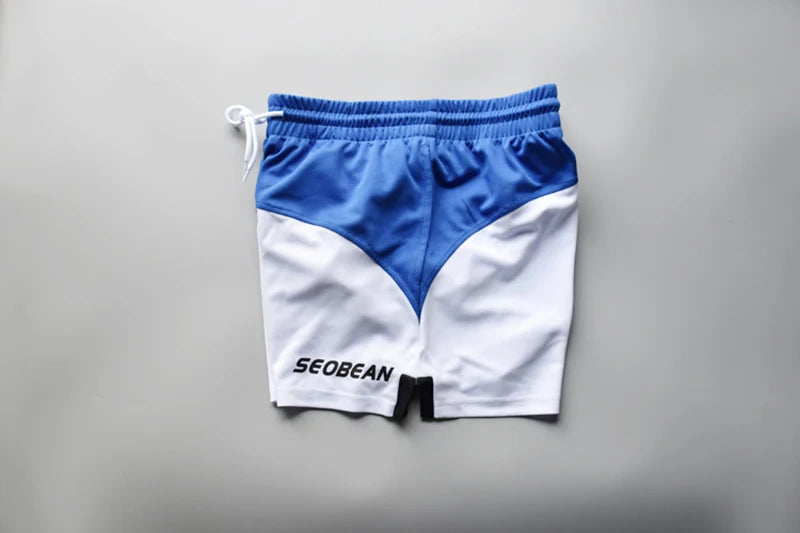 Men's Shorts Ropa Hombre Sport Shorts Men Clothing Patchwork Basketball Fitness Short For Men Gym Bermuda Masculina SEOBEAN New