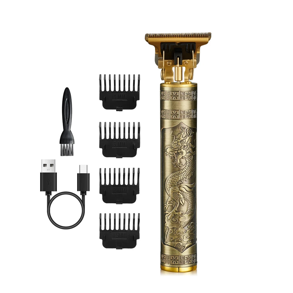 Professional men's electric hair clippers and razors with USB charging