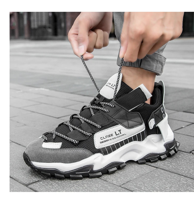 2023Men's Sneakers  Summer Mesh Breathable Casual Shoes Lightweight Walking Men Shoes Soft Sole Tenis Fitness Shoes