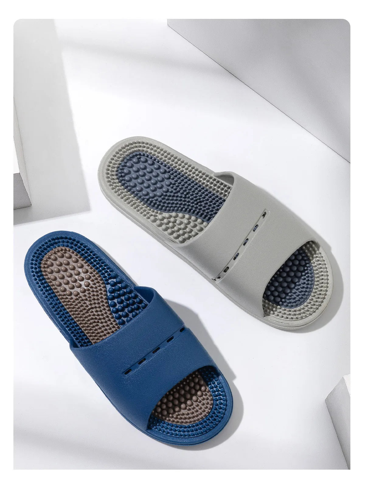Home Slippers Men Women Massage Slides Summer Beach Sandals Casual Flip Flops Indoor Outdoor Shoes Bedroom Bathroom Flats