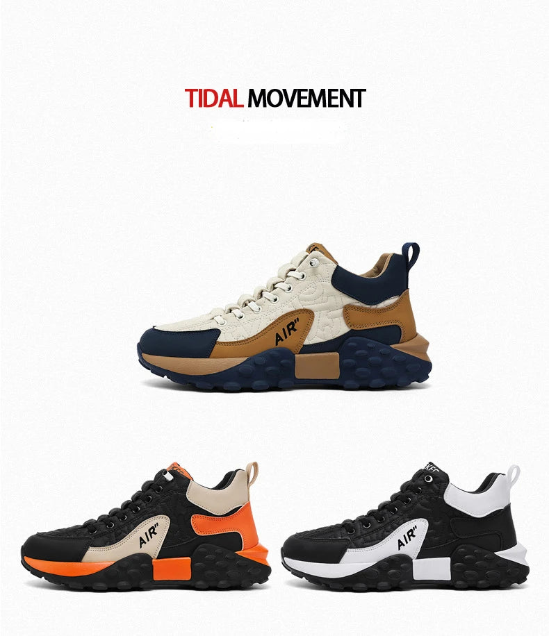 Brand Men's Sneakers Designer Comfortable Running Shoes for Men Outdoor Non-Slip Casual Shoes Fashion Platform Board Shoes Male